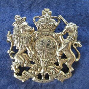 Vintage Brooch w/ Royal Coat of Arms